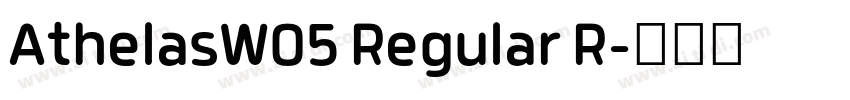 AthelasW05 Regular R字体转换